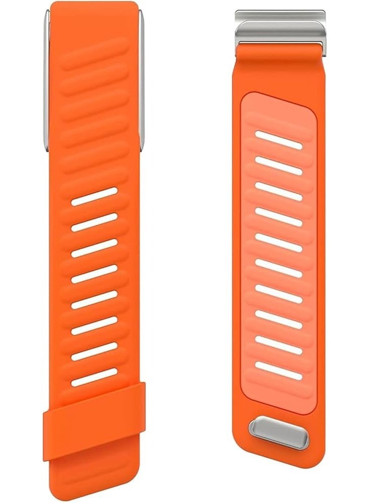 أكاليكس سوار معصم سيليكون متين ومريح متوافق مع سوار WHOOP 5.0، سوار رياضي بديل من السيليكون الناعم والمتين للرجال والنساء مع موصل إطار معدني (أسود) - Image 4